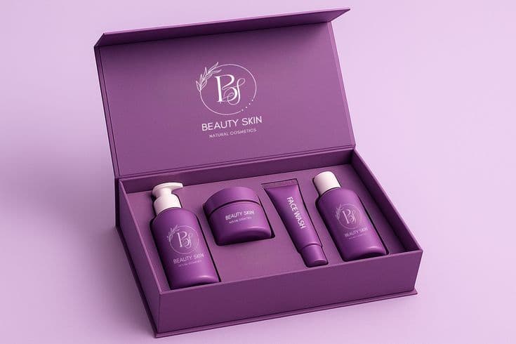 Referência de embalagem Amelise — caixa e apresentação