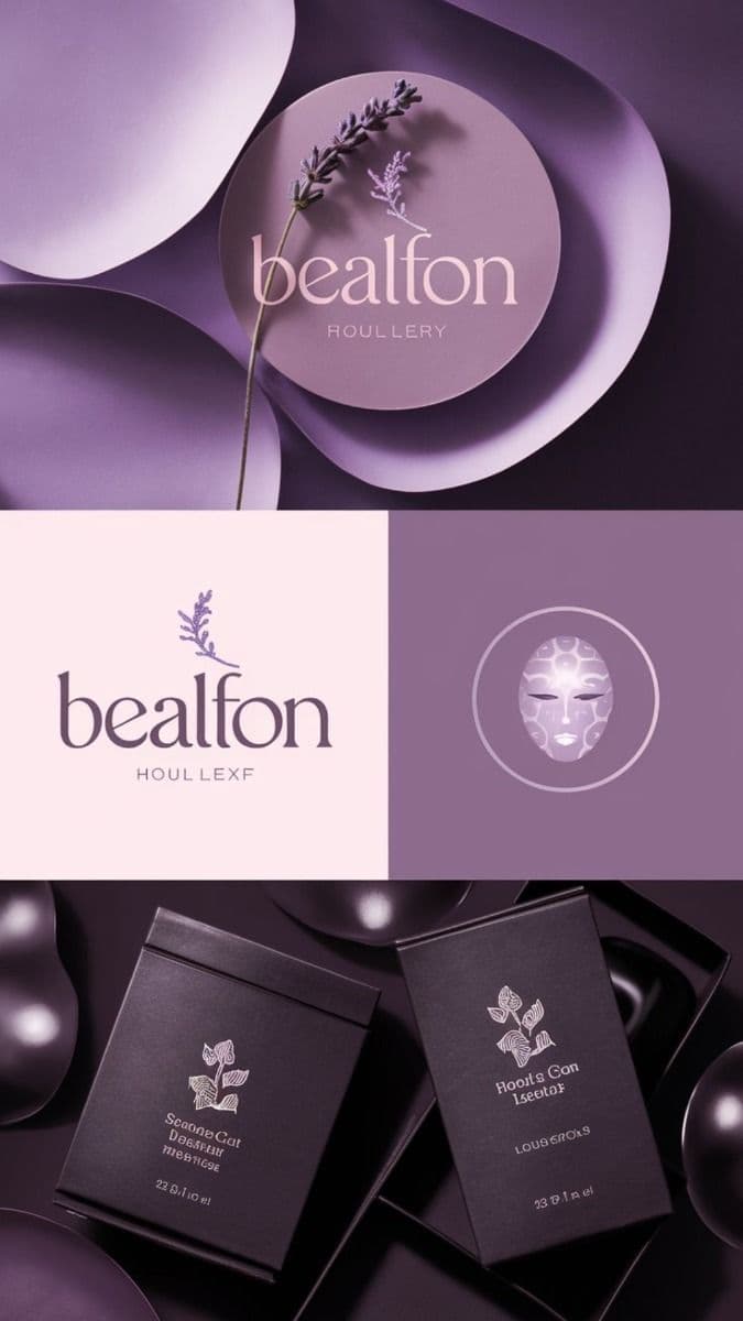 Referência visual de identidade — composição de marca